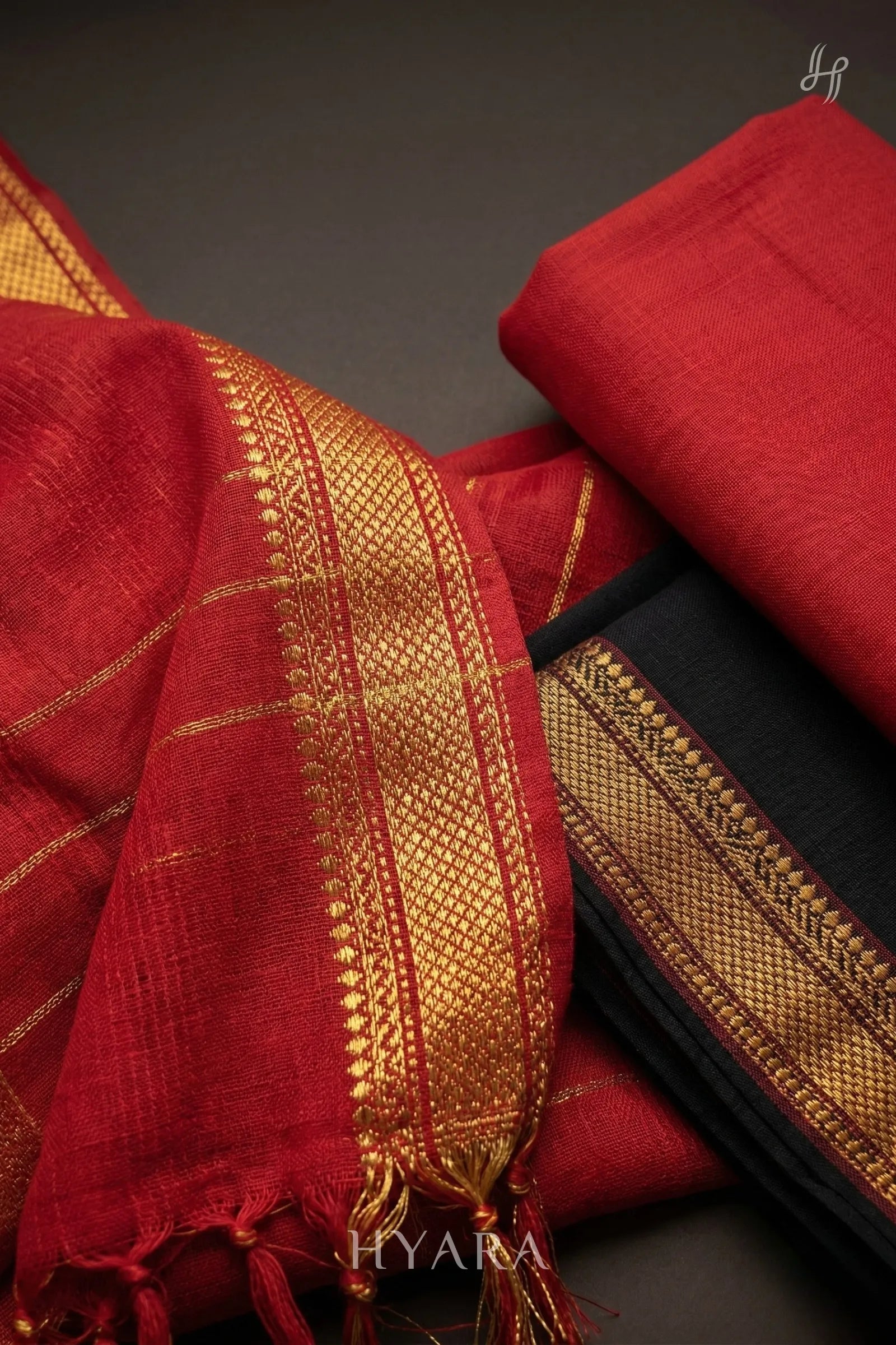 Kanmani Mangalagiri Pure Handloom Cotton Unstitched Fabric Set