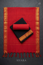 Kanmani Mangalagiri Pure Handloom Cotton Unstitched Fabric Set