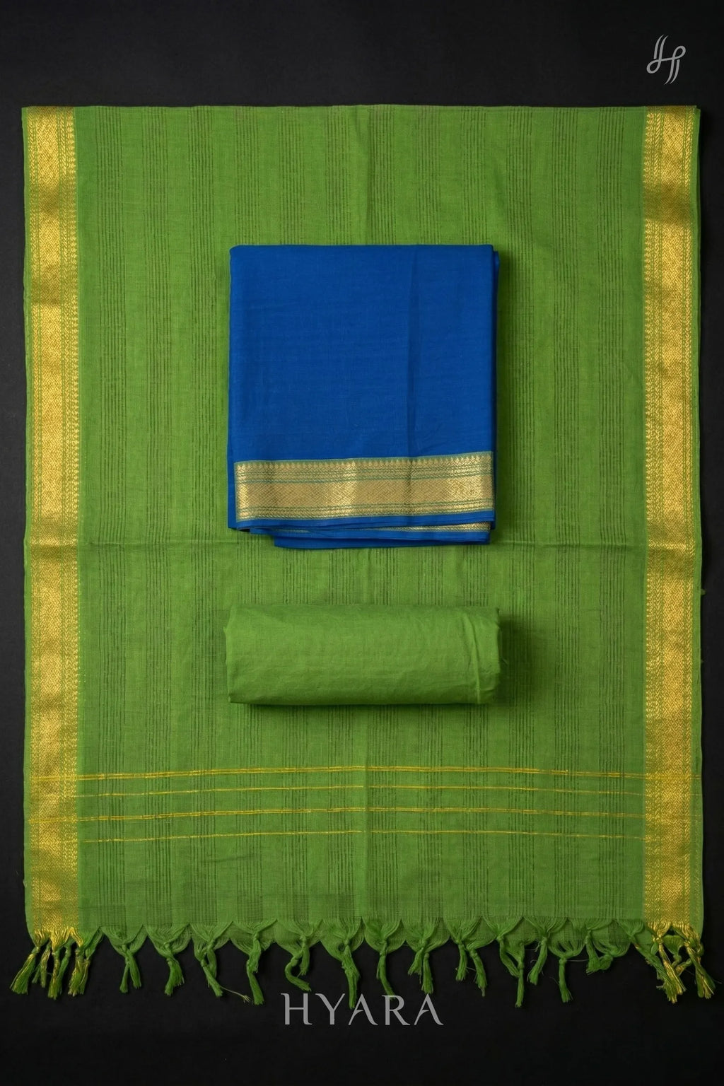 Nilothi Mangalagiri Pure Handloom Cotton Unstitched Fabric