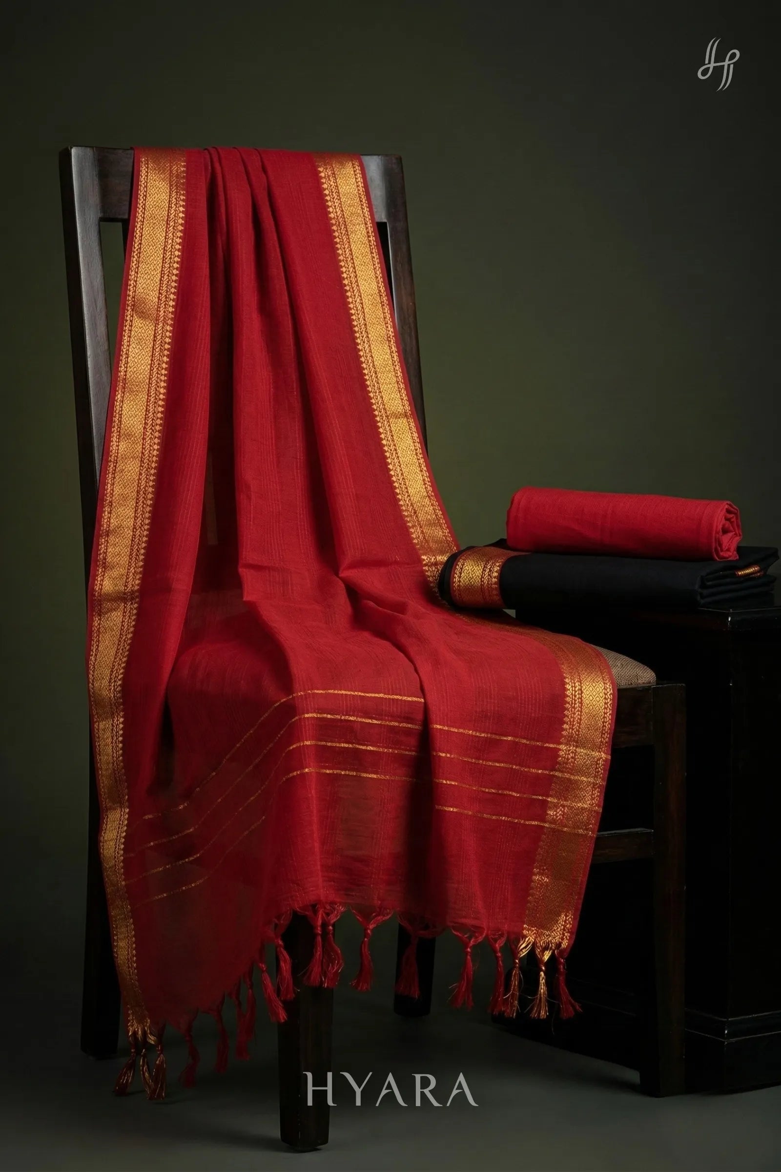 Kanmani Mangalagiri Pure Handloom Cotton Unstitched Fabric Set