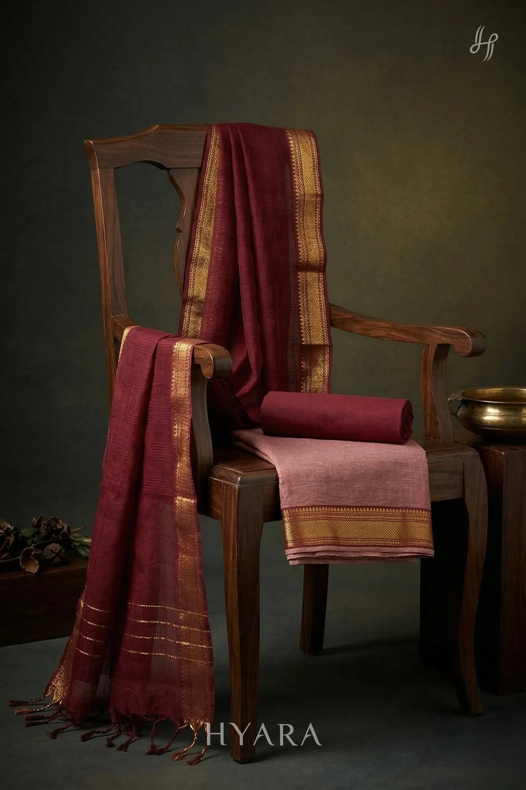 Mithra Mangalagiri Pure Handloom Cotton Unstitched Fabric