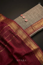 Agnika – Mangalagiri Pure Handloom Cotton Unstitched Fabric