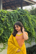 Ammu – Peach & Gold Mangalagiri Cotton Suit Set