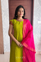 Mangalagiri Cotton A-Line Suit Set