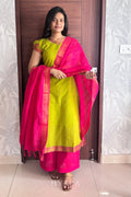  Mangalagiri Cotton A-Line Suit Set