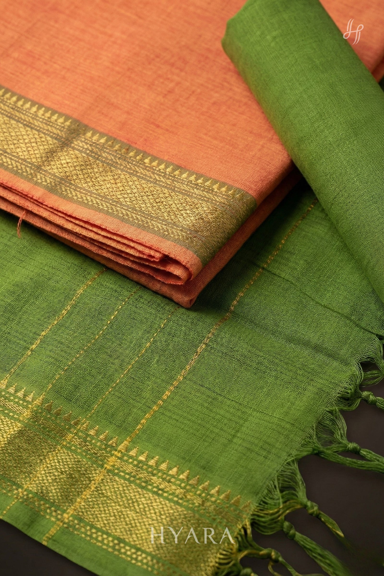 Aranya - Mangalagiri Pure Handloom Cotton Unstitched Fabric Set