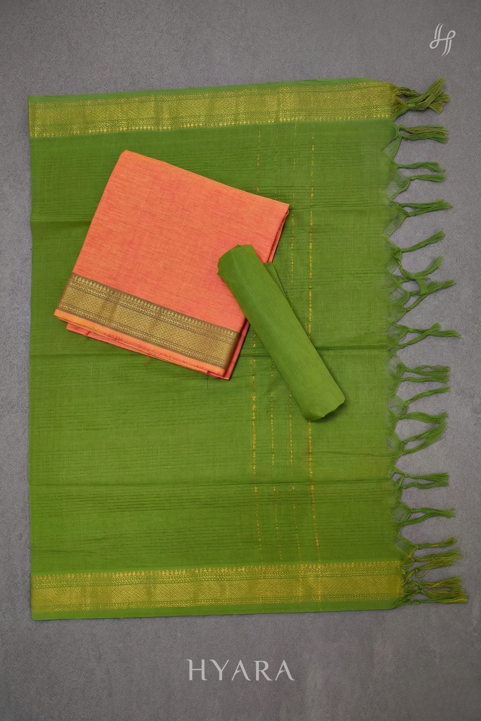 Aranya - Mangalagiri Pure Handloom Cotton Unstitched Fabric Set