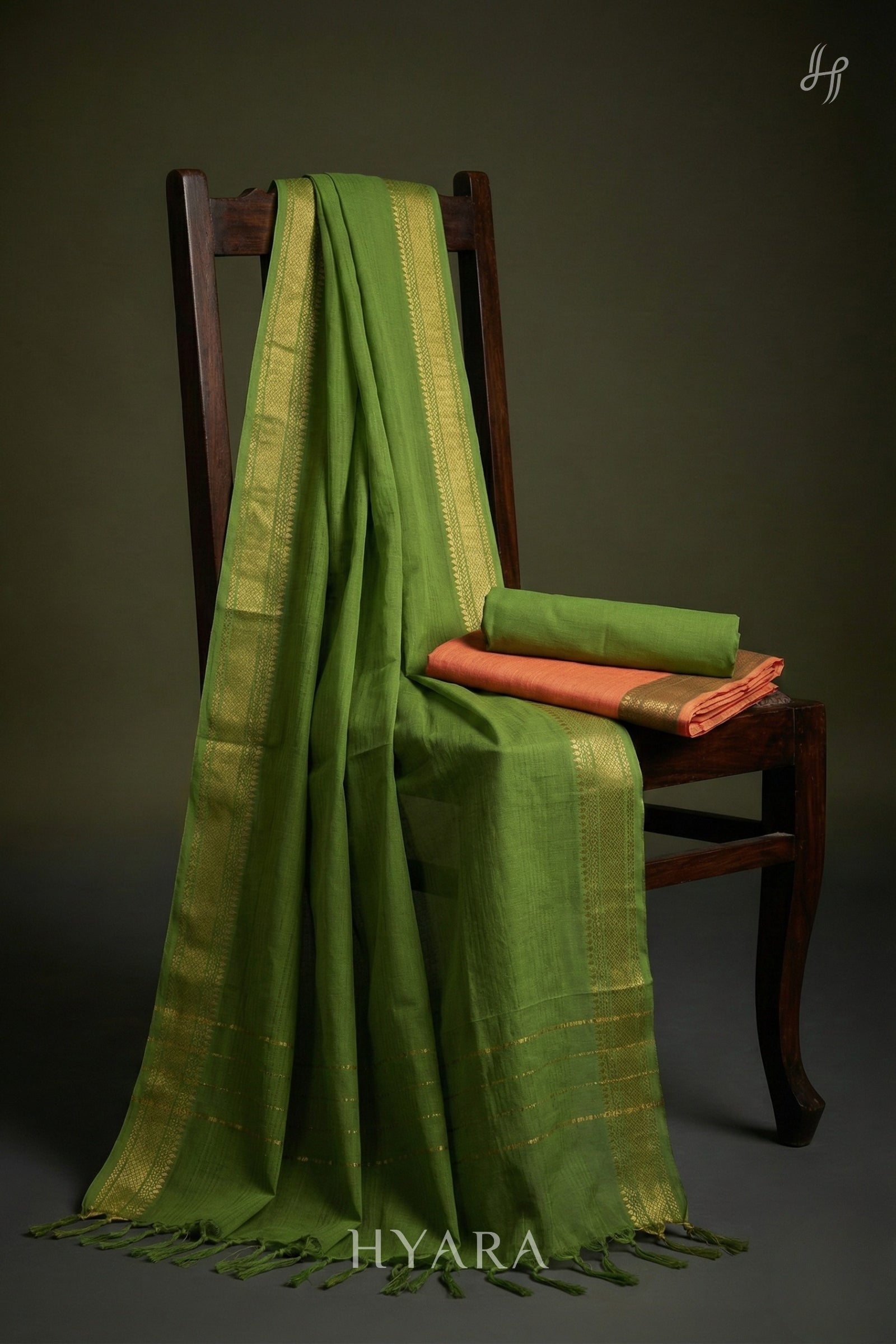 Aranya - Mangalagiri Pure Handloom Cotton Unstitched Fabric Set