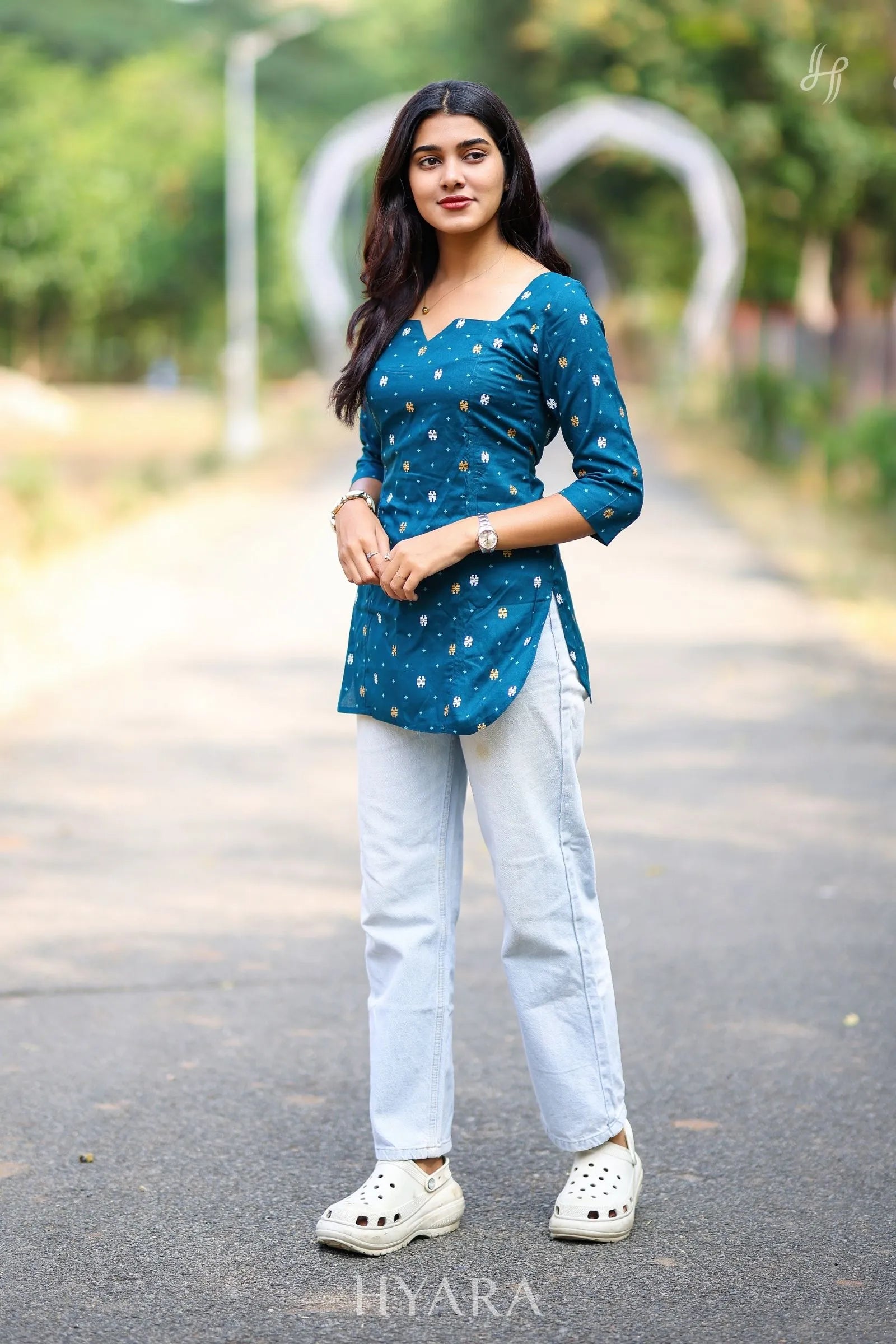 Aira Short Top with Corset Back