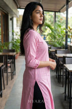 Anvi Rose Pink Kurti Top