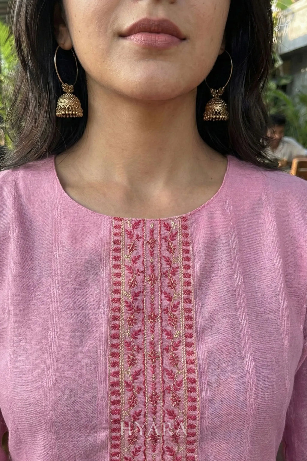 Anvi Rose Pink Kurti Top