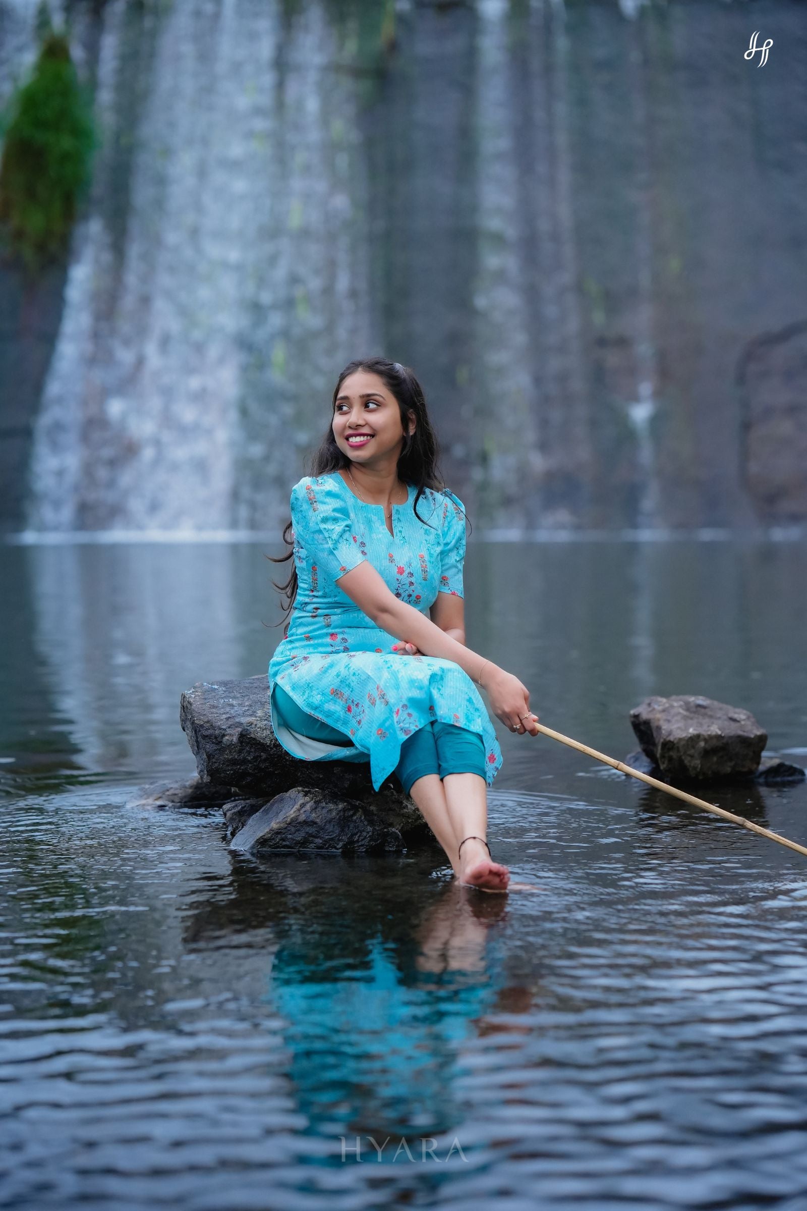 Aquarelle Blue Kurti