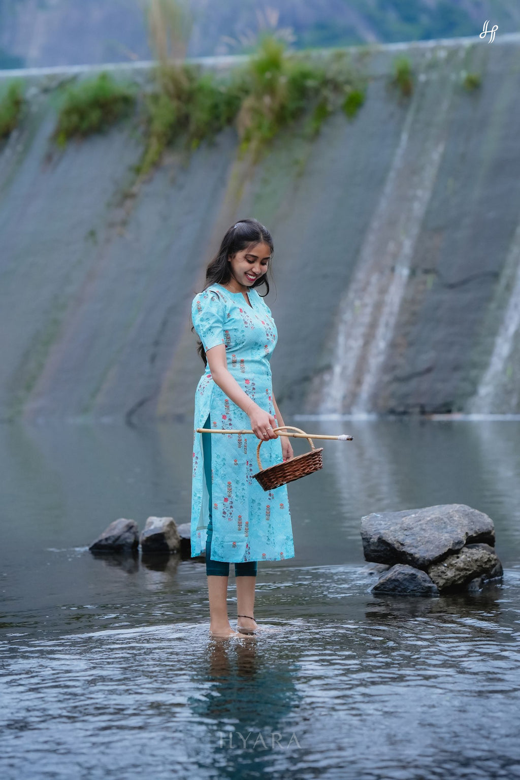 Aquarelle Blue Kurti