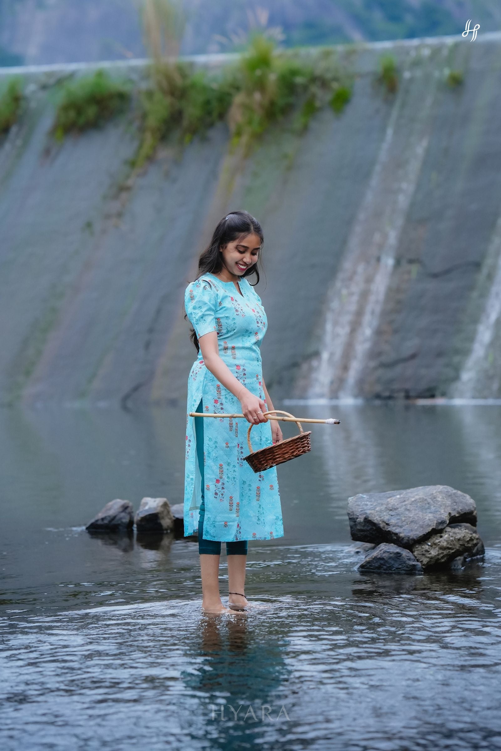 Aquarelle Blue Kurti