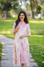 Elara Pink Floral Maxi