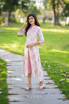 Elara Pink Floral Maxi