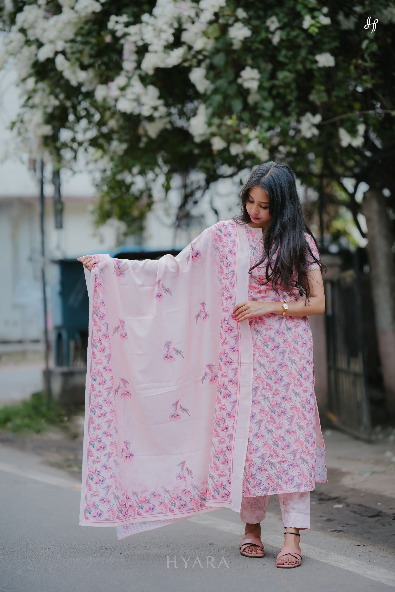 Floréa - Pastel Pink Hakoba Suit Set
