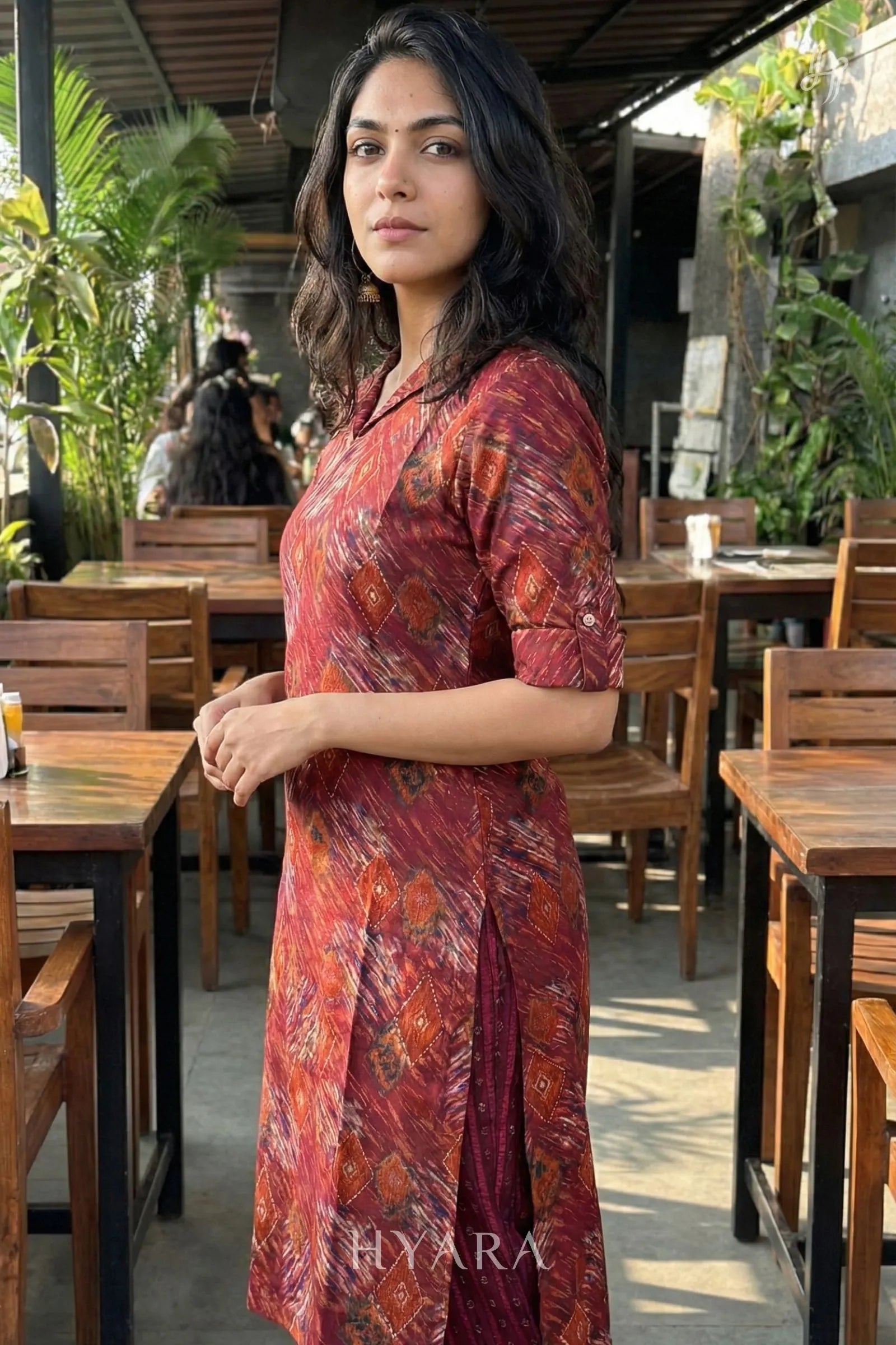 Janu Rust Maroon Coord Set