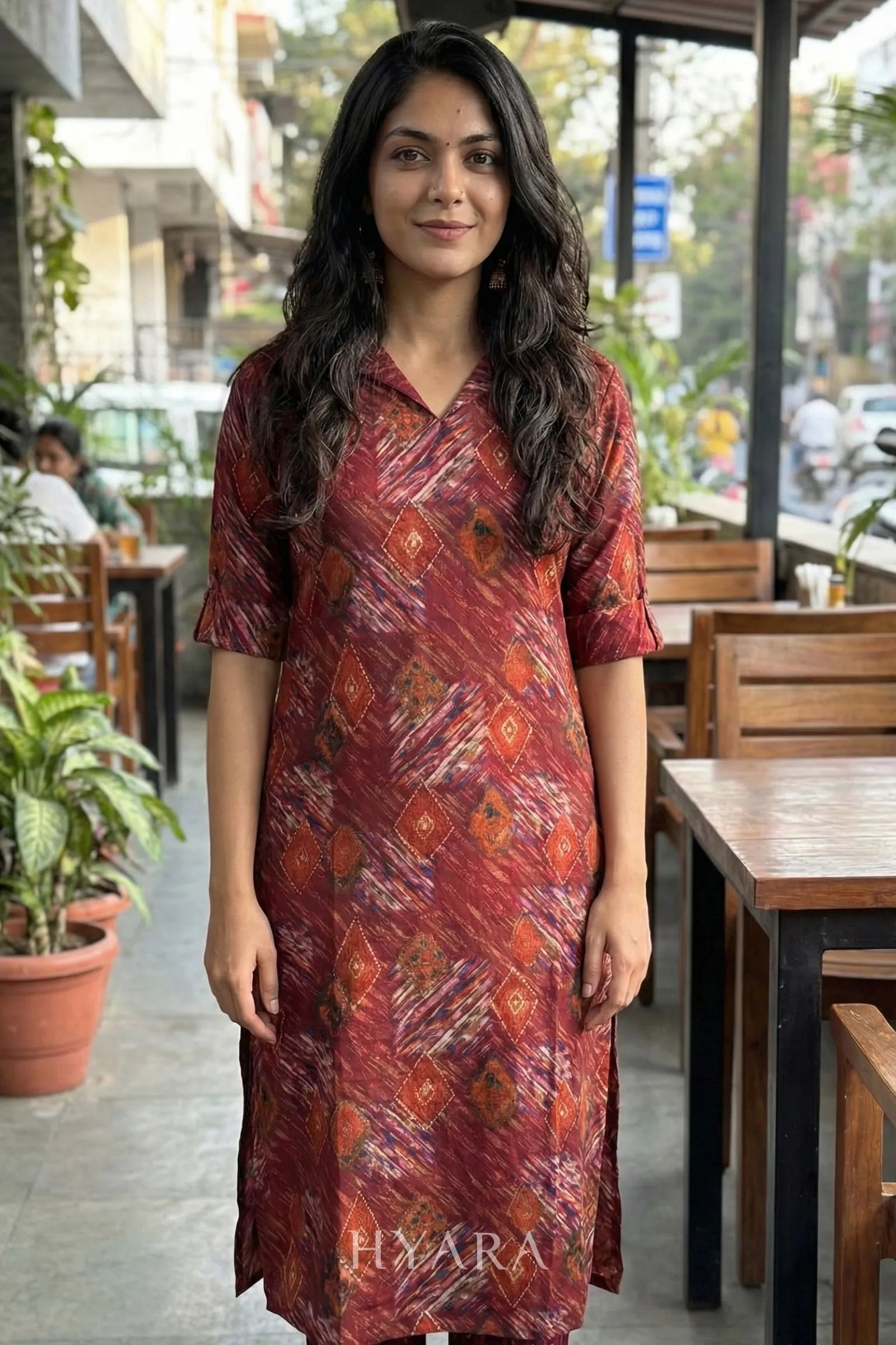 Janu Rust Maroon Coord Set