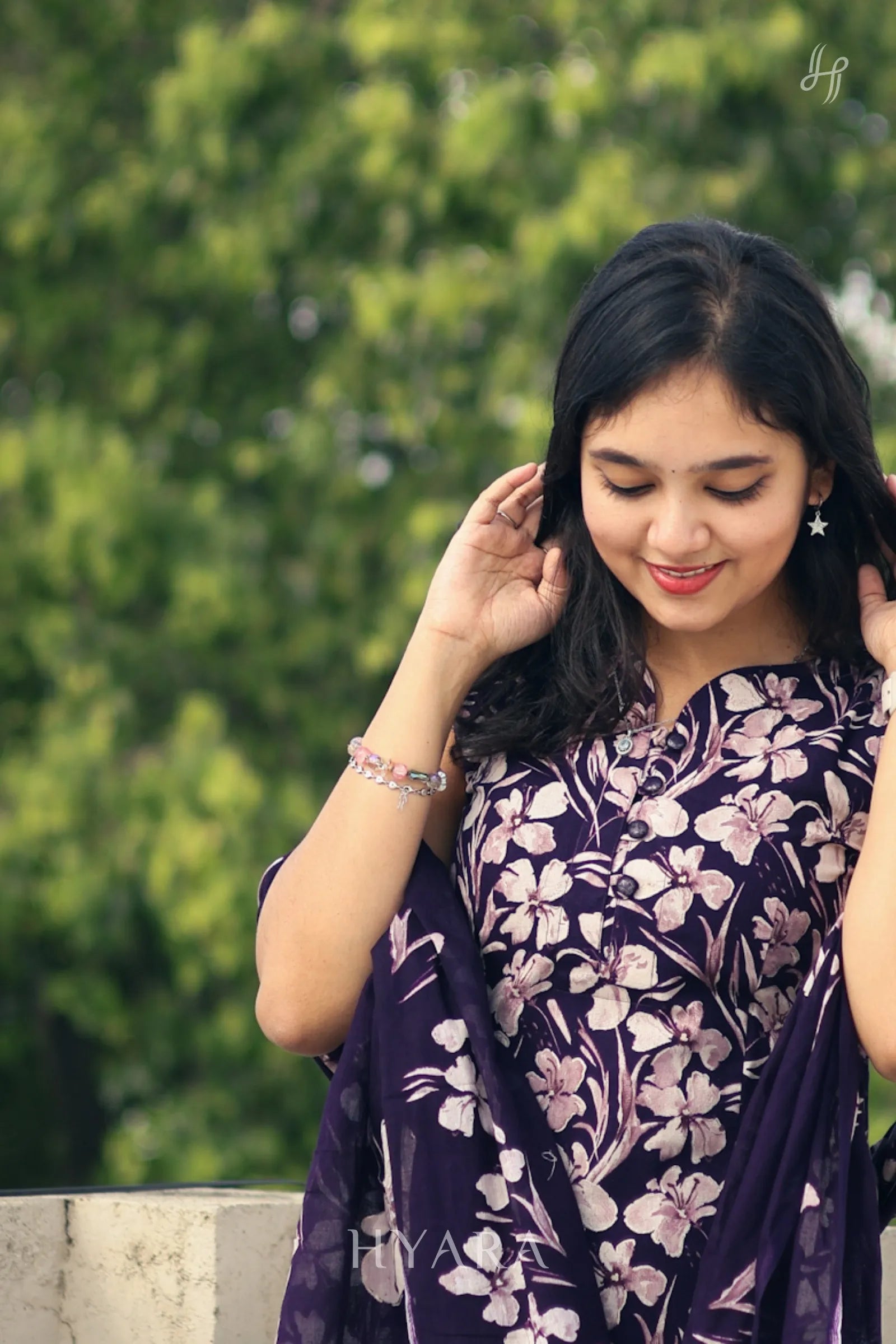 Lilac Whisper – Cotton Kurti with Dupatta