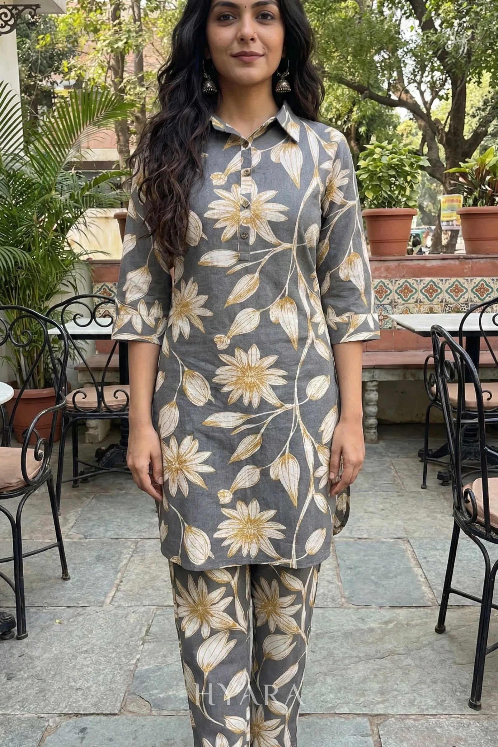 Mira Ash Kurti Co-ord Set