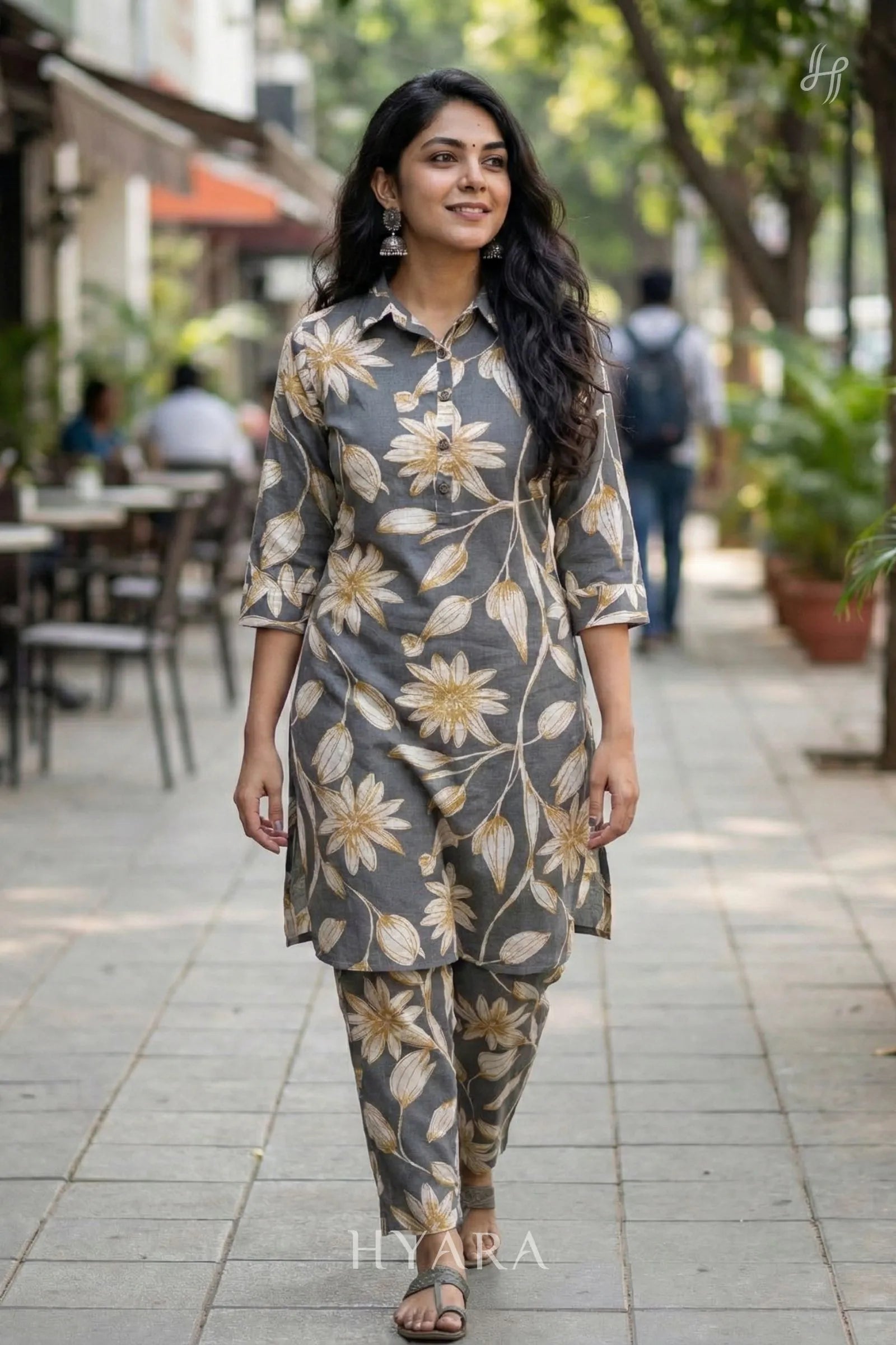 Mira Ash Kurti Co-ord Set
