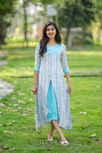 Neera Blue Stripe Maxi