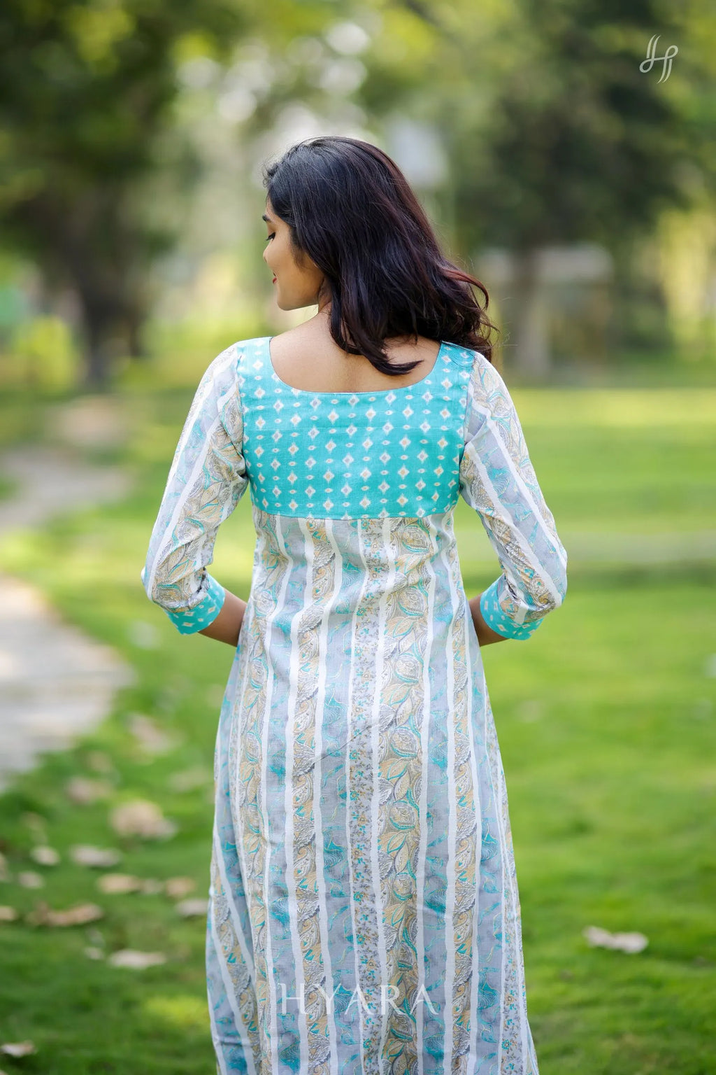 Neera Blue Stripe Maxi