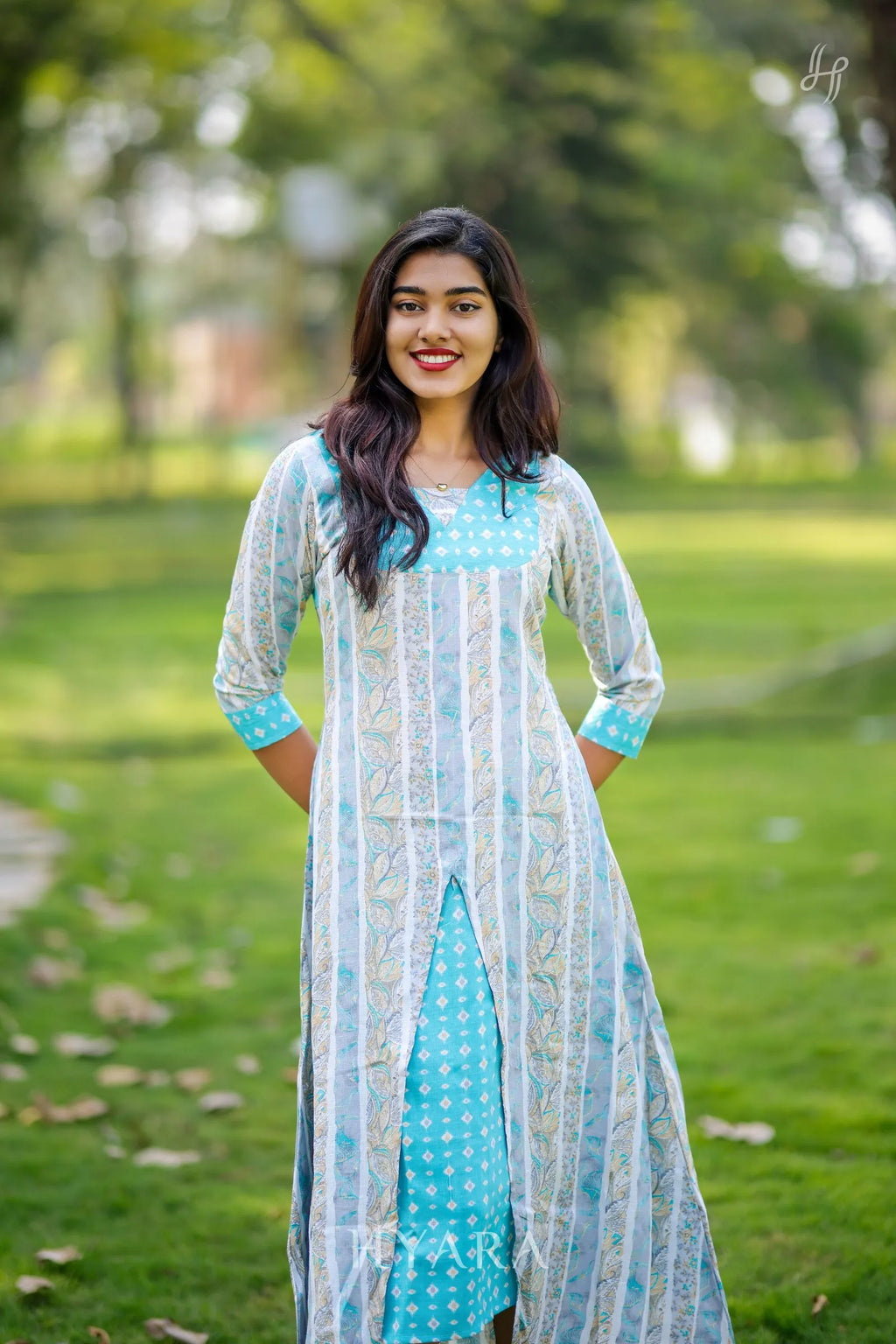 Neera Blue Stripe Maxi