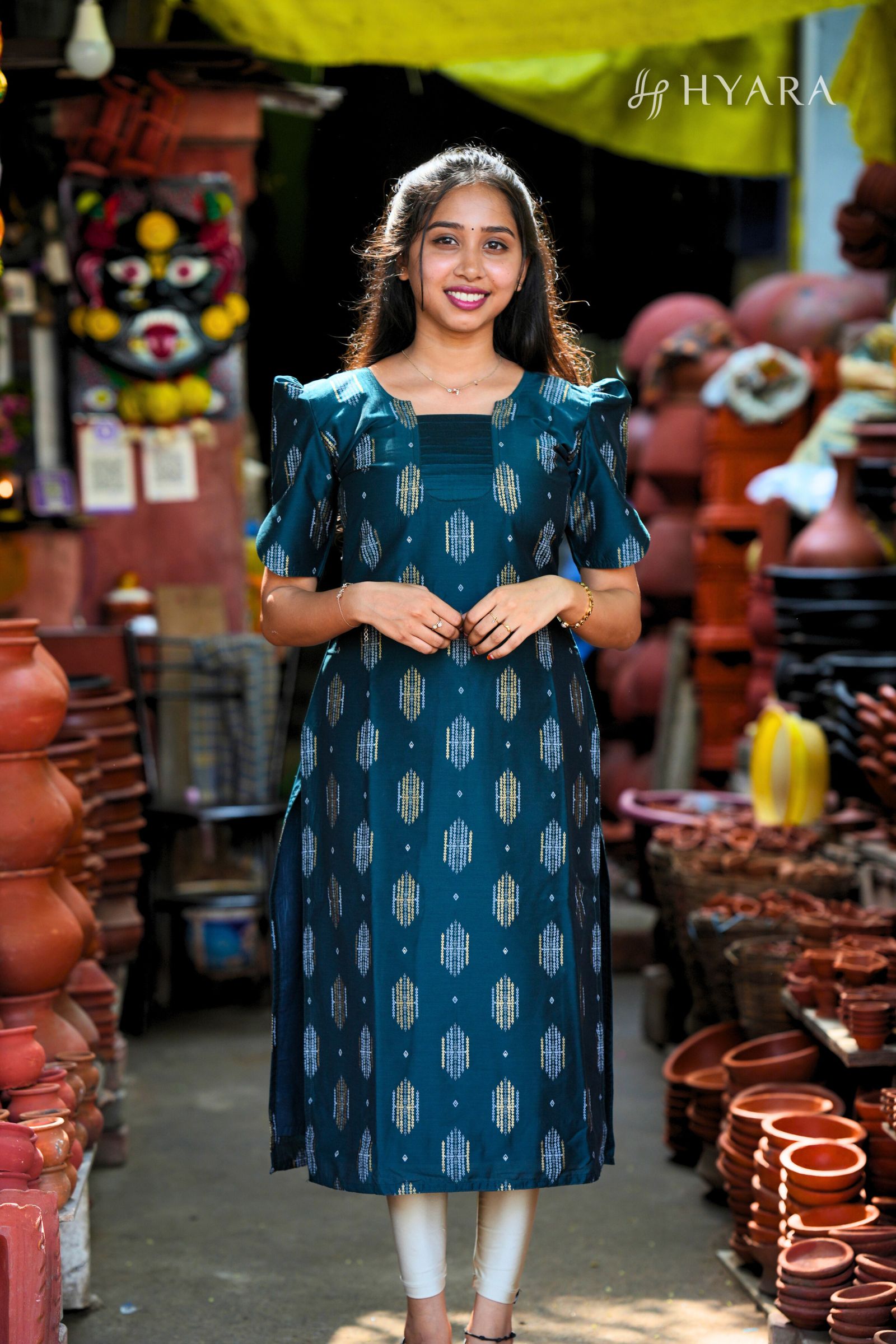 Noor Jaan - Teal Green Kurti