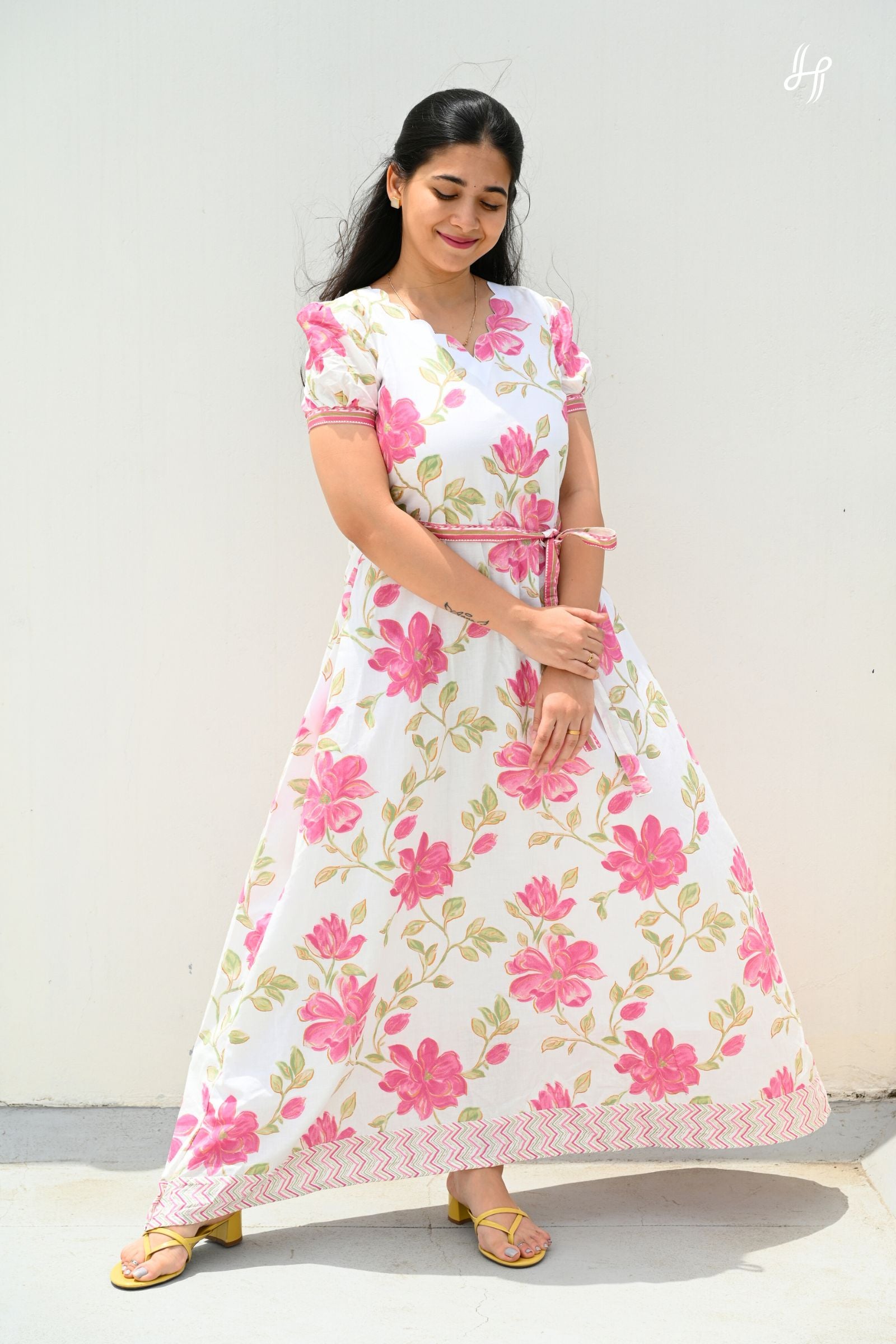 Poovizhi Cotton A-Line Maxi