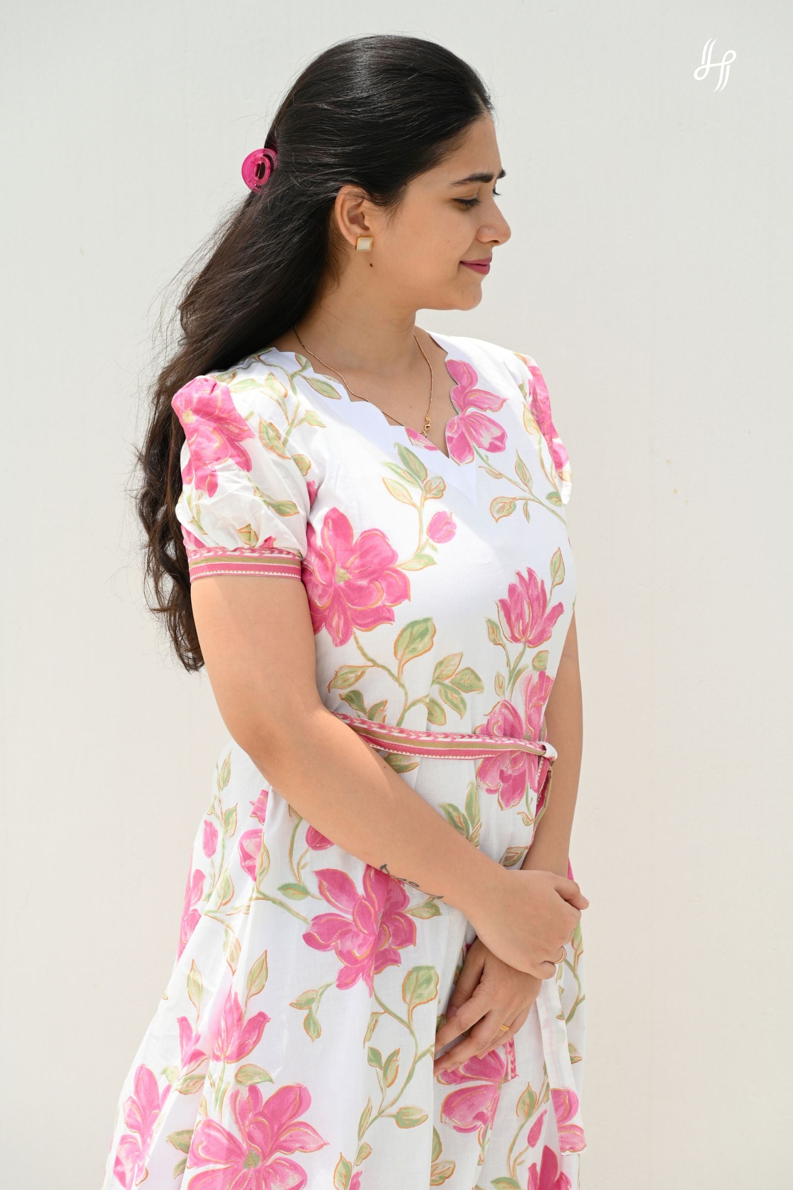 Poovizhi Cotton A-Line Maxi