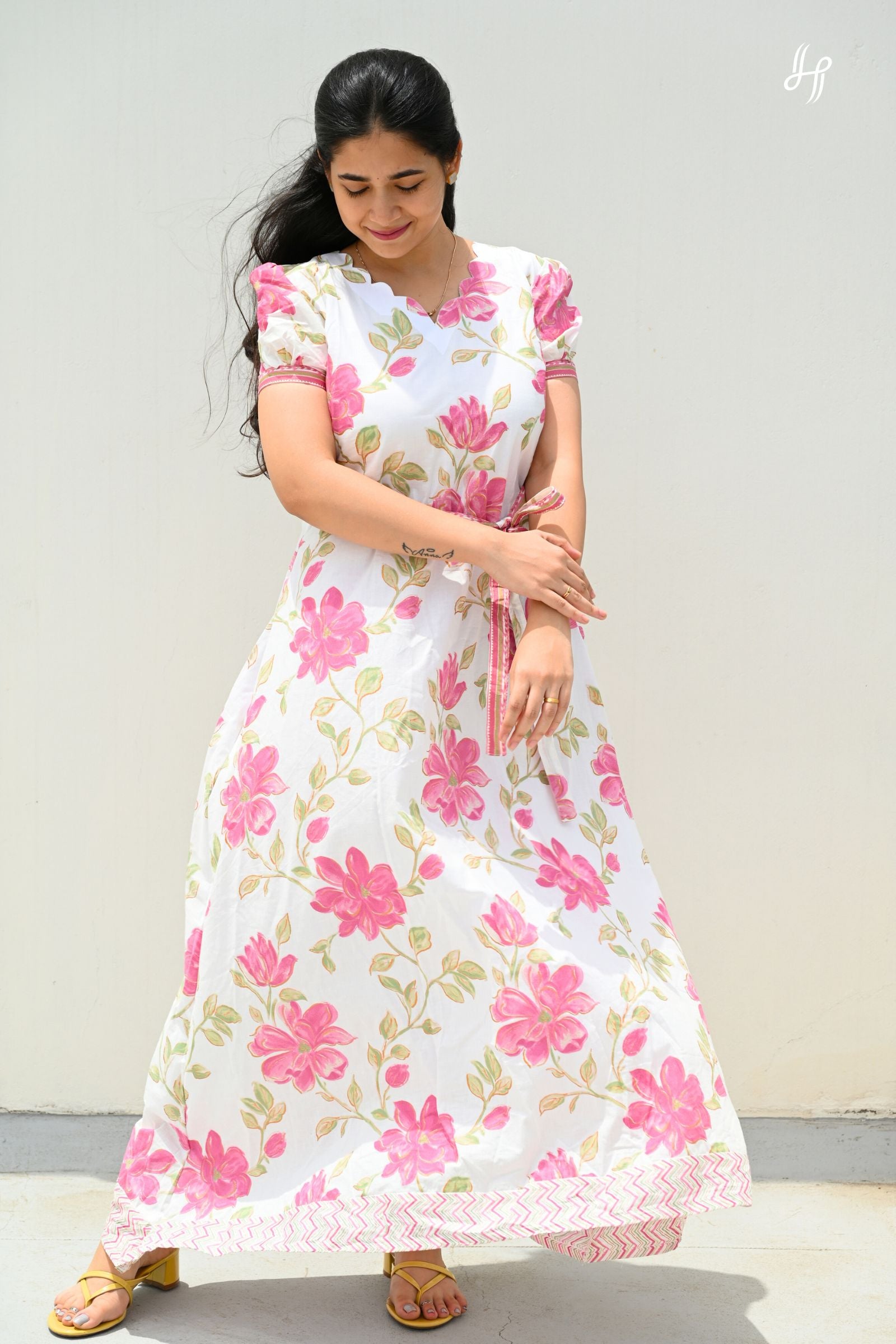 Poovizhi Cotton A-Line Maxi