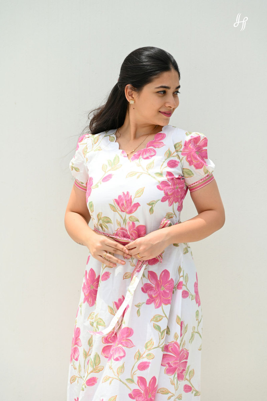 Poovizhi Cotton A-Line Maxi