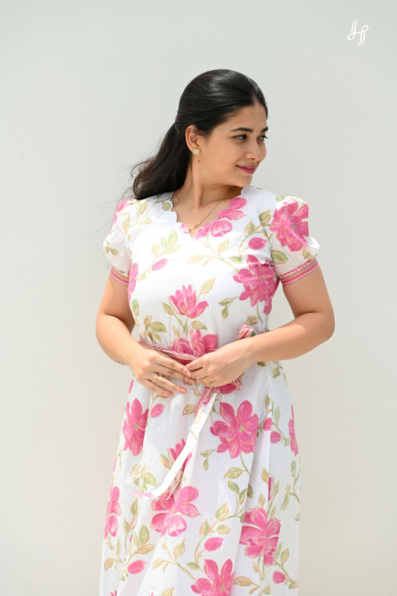 Poovizhi Cotton A-Line Maxi
