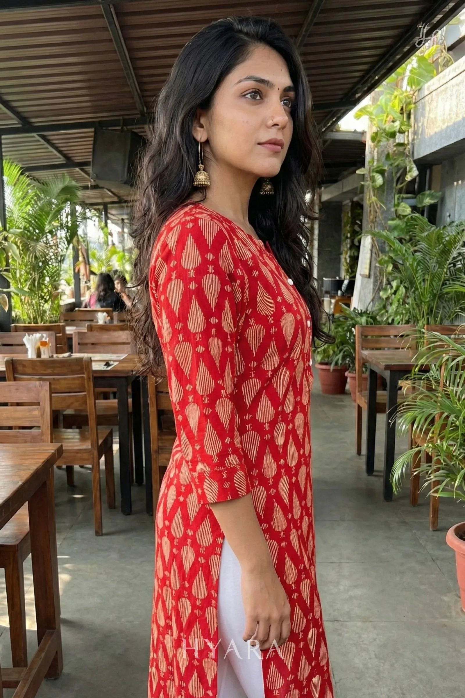 Rio Ruby Red Kurti Top
