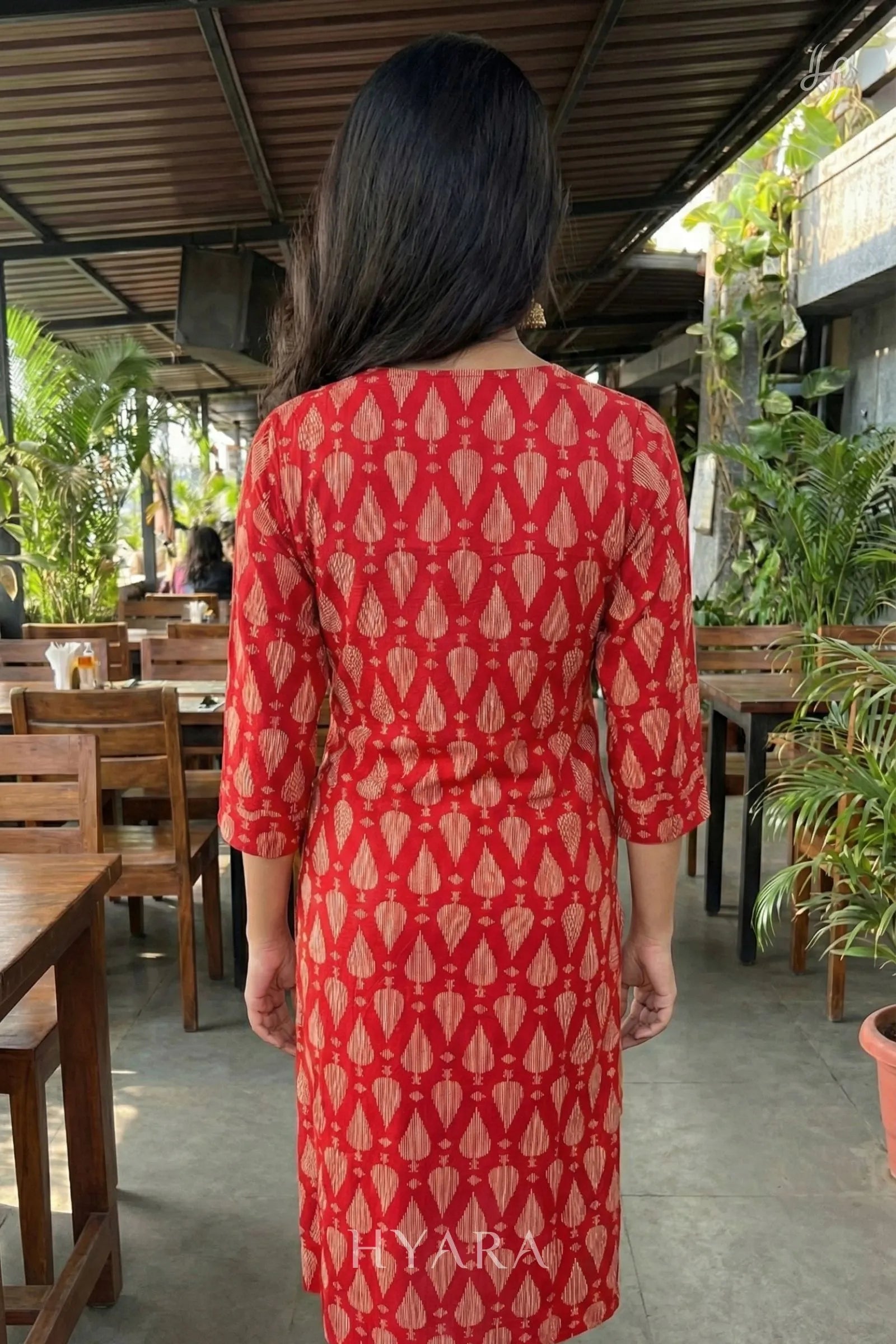 Rio Ruby Red Kurti Top