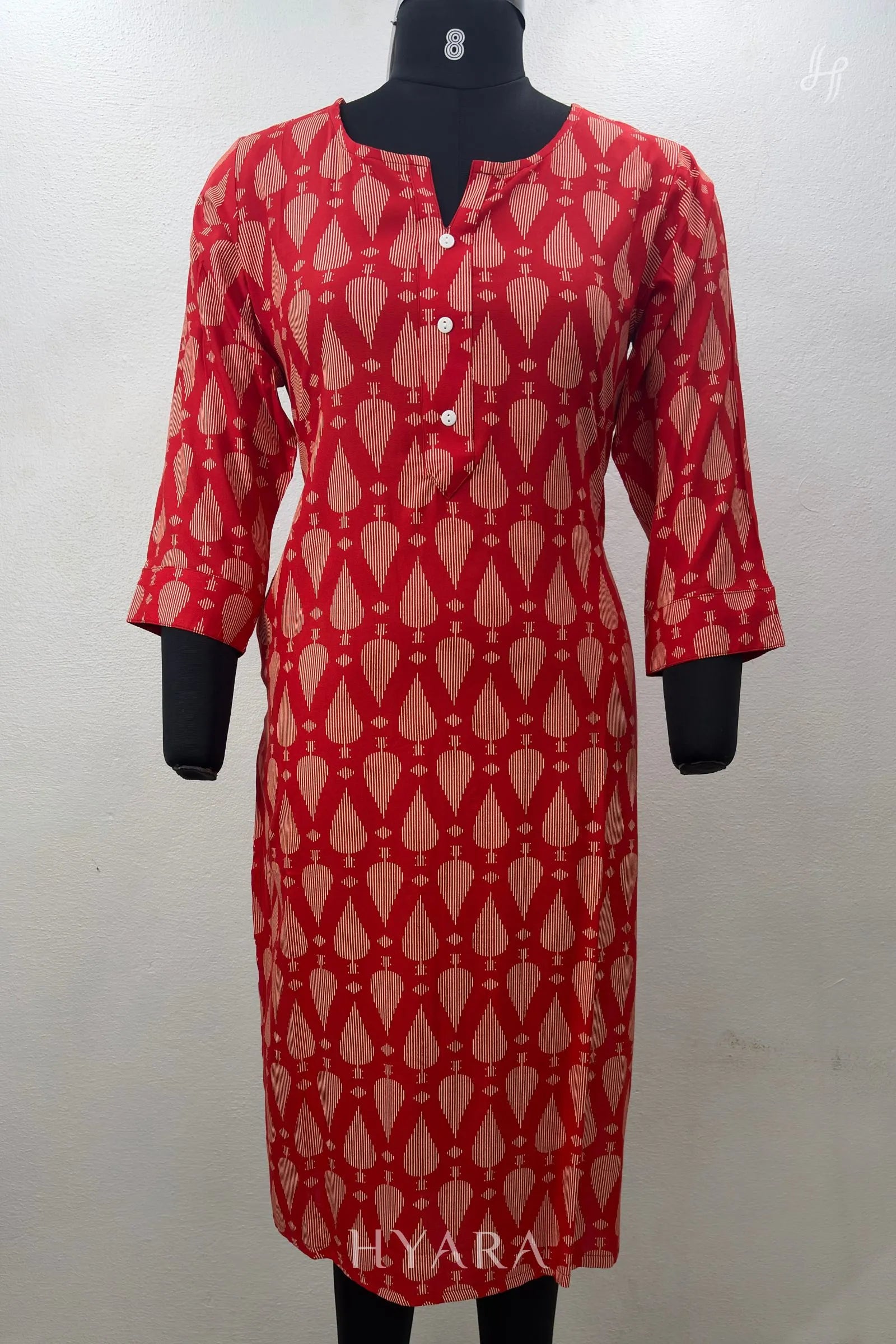 Rio Ruby Red Kurti Top