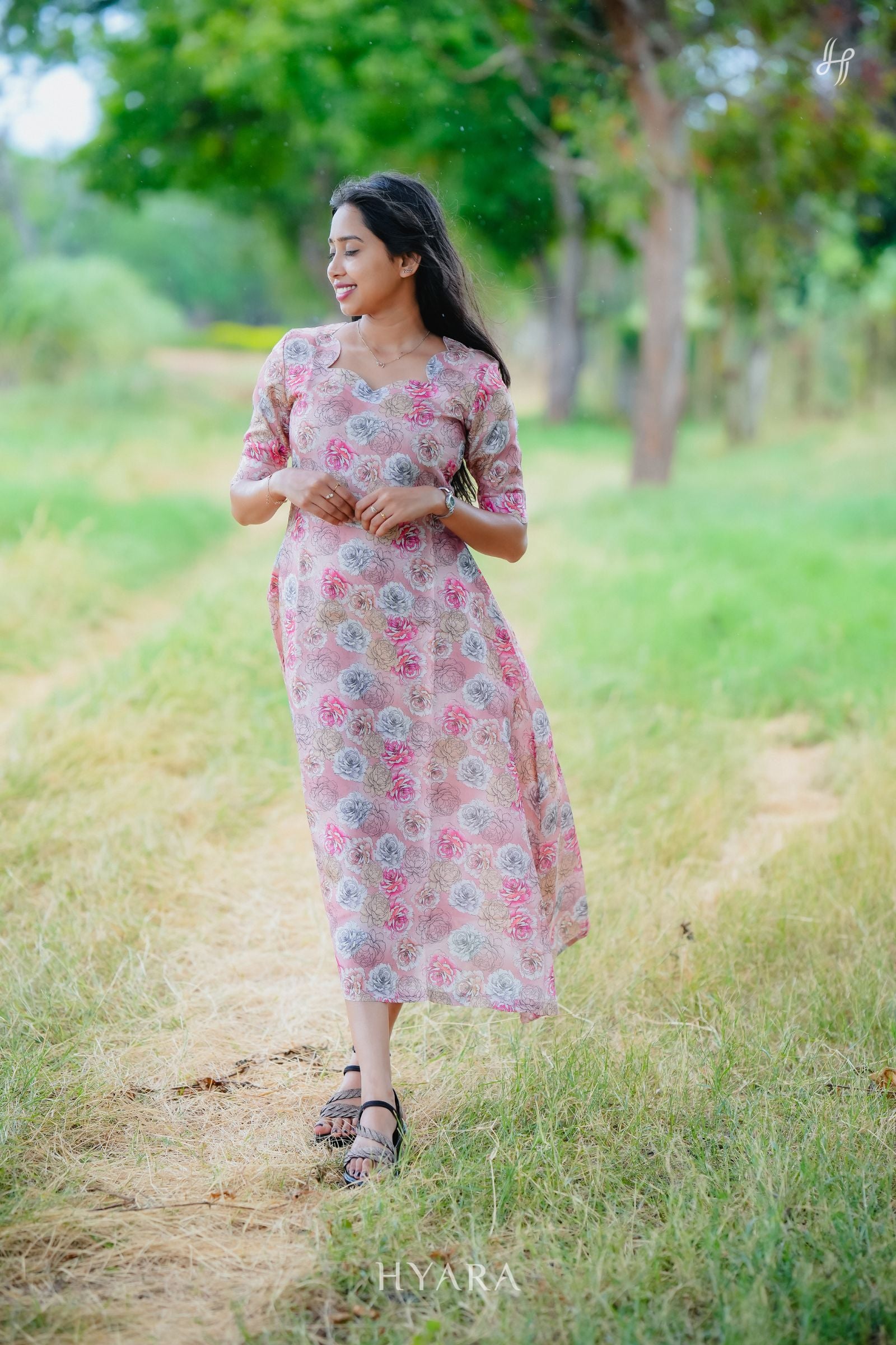 Rosava - Tissue A Line Kurti