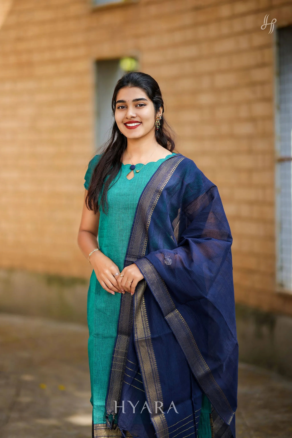 Tharini Teal Green Suit Set