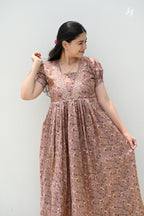 Thendral – Floral Laced Tissue Maxi Dress