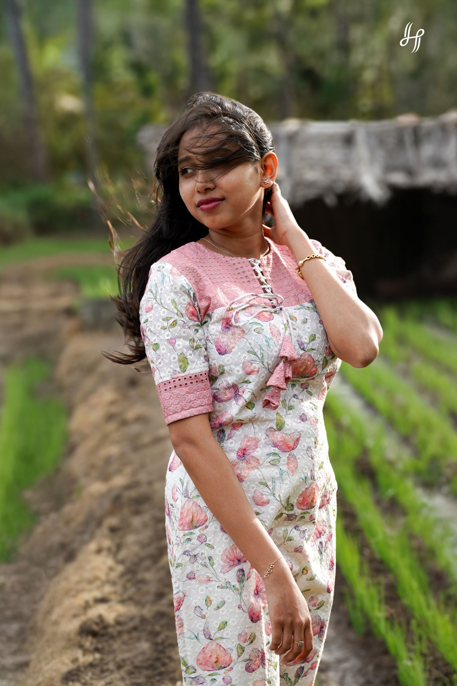 Vayal Hakoba Embroidery Kurti