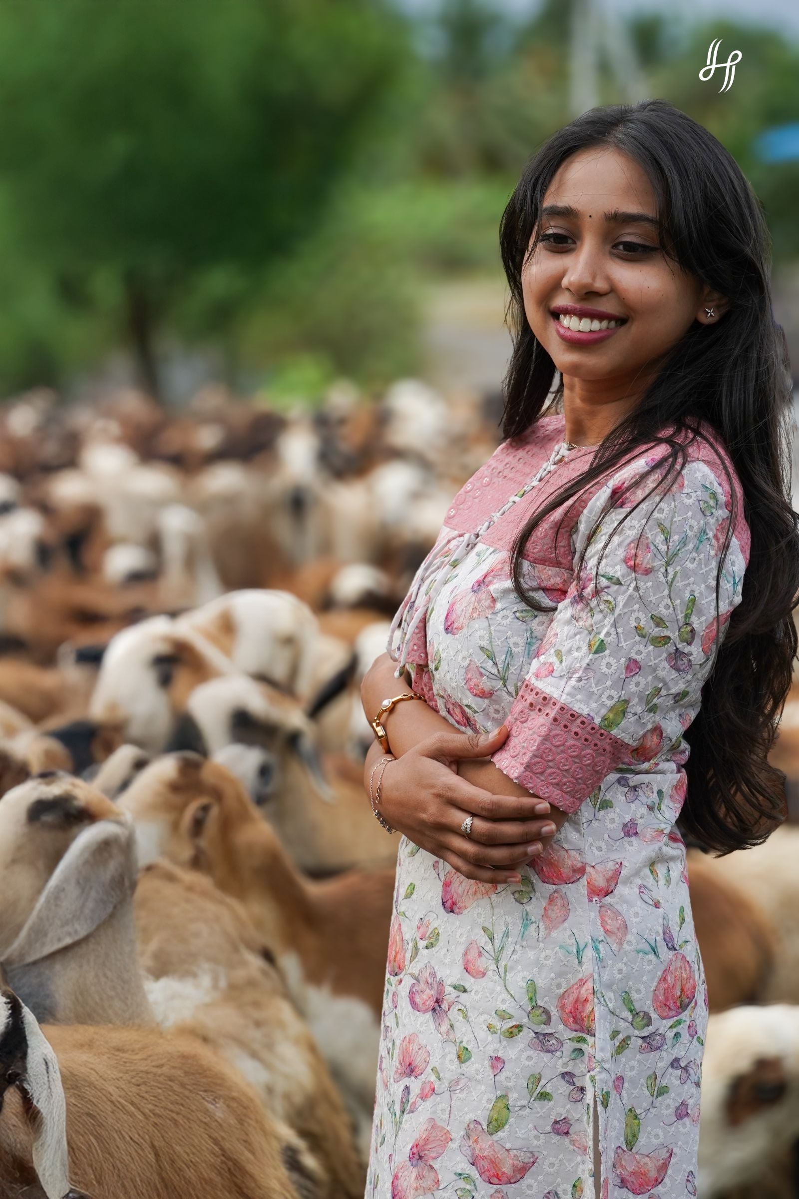 Vayal Hakoba Embroidery Kurti
