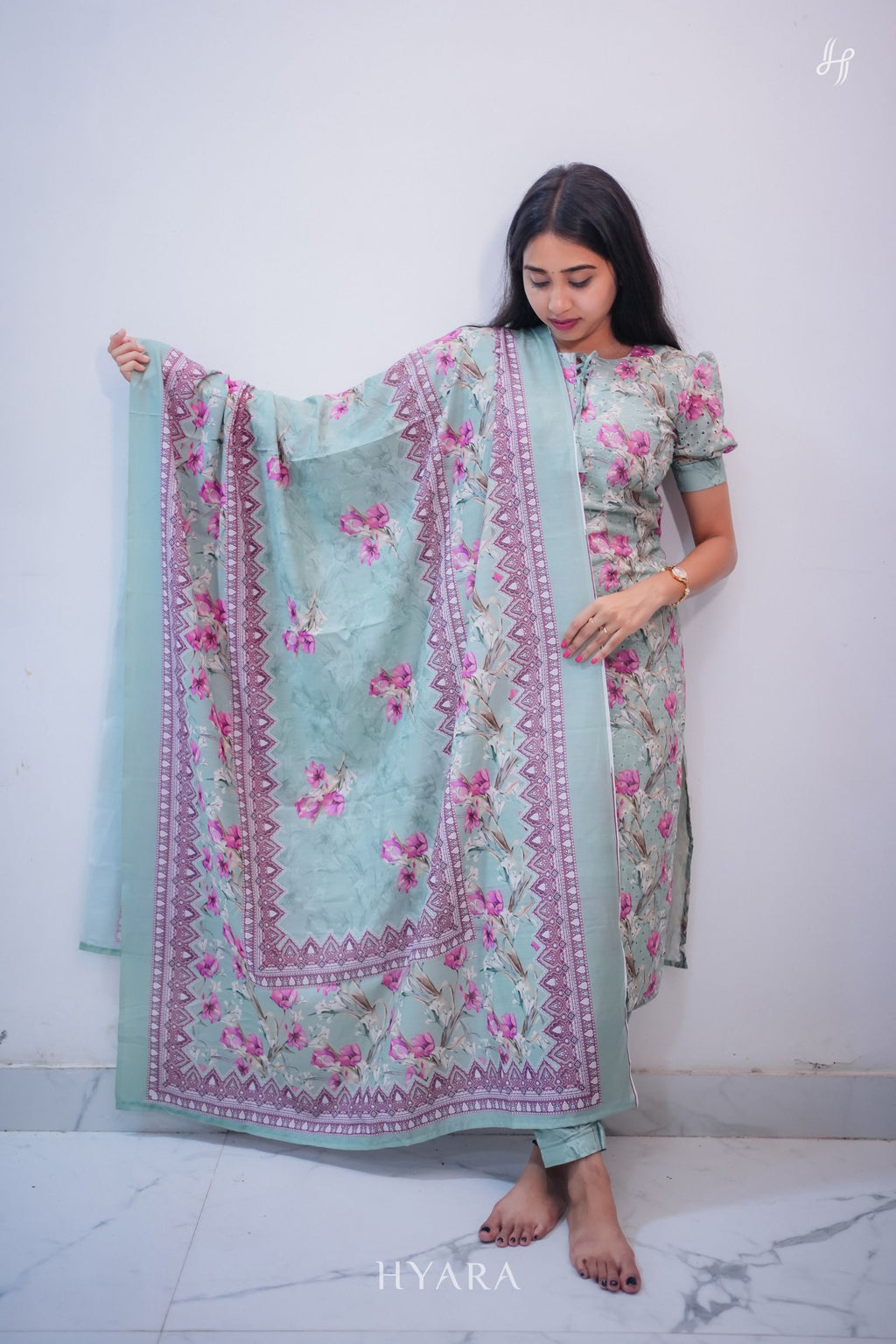 Zyra – Light Green Hakoba 3 Piece Set