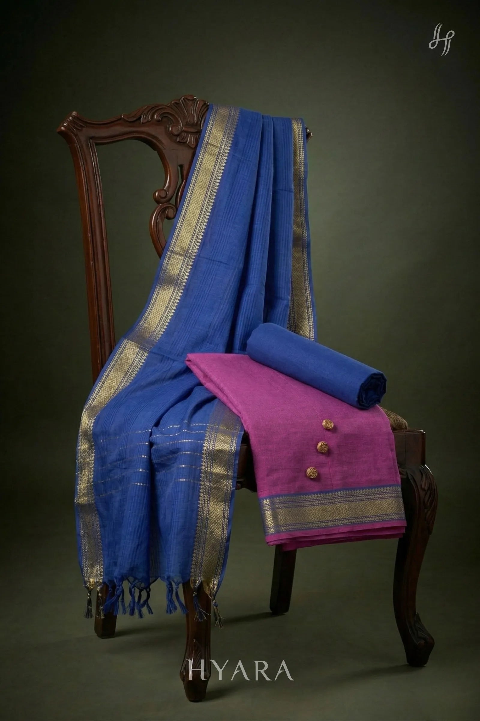 Indira Mangalagiri Pure Handloom Cotton Unstitched Fabric