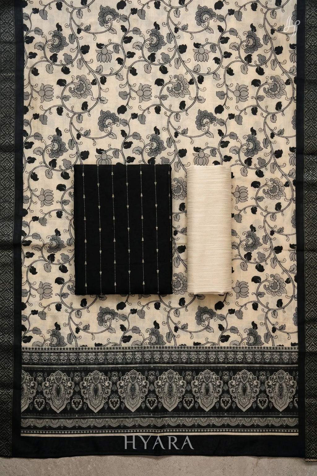 silk Handloom Cotton Unstitched Fabric