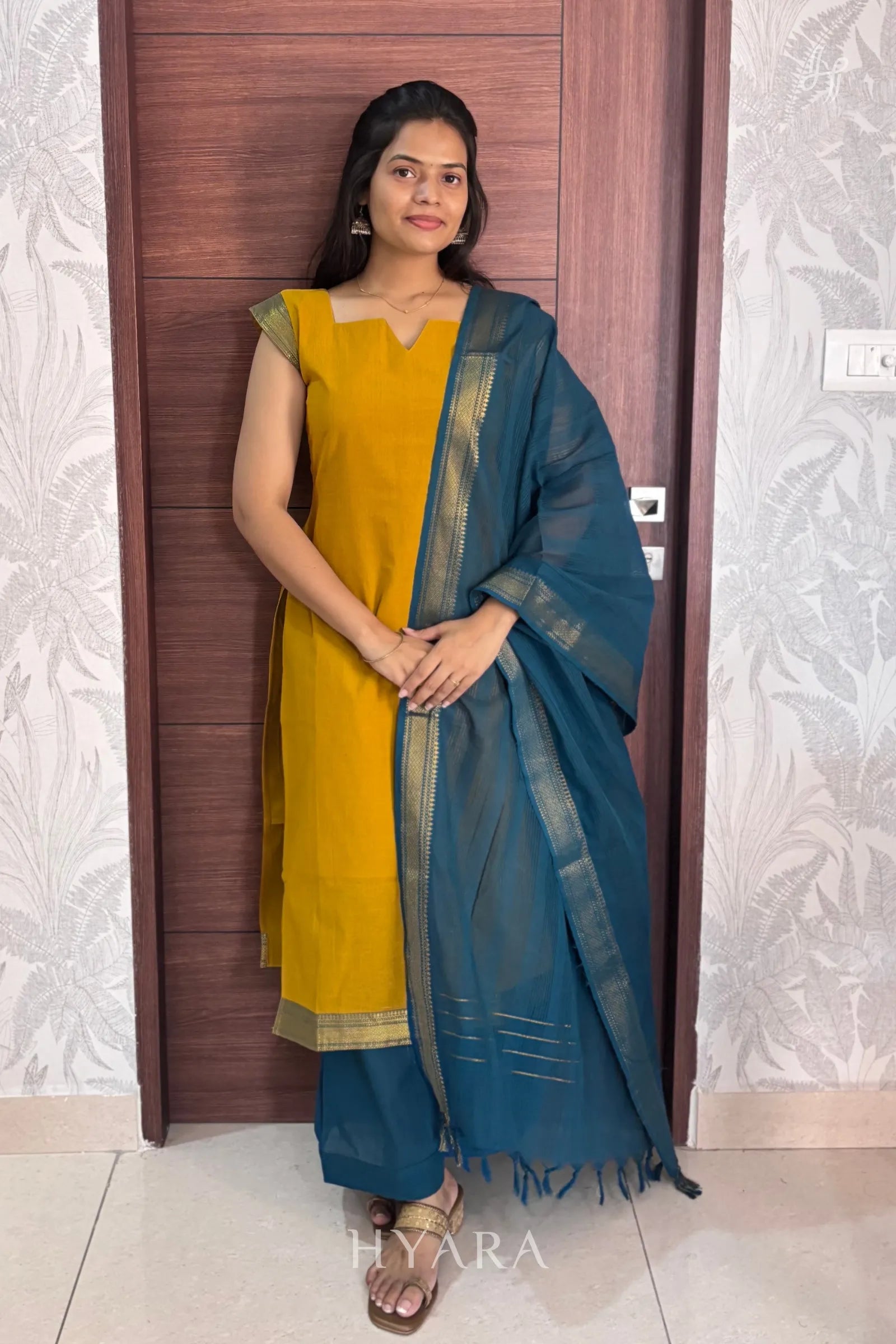 Mangalagiri Cotton Suit Set