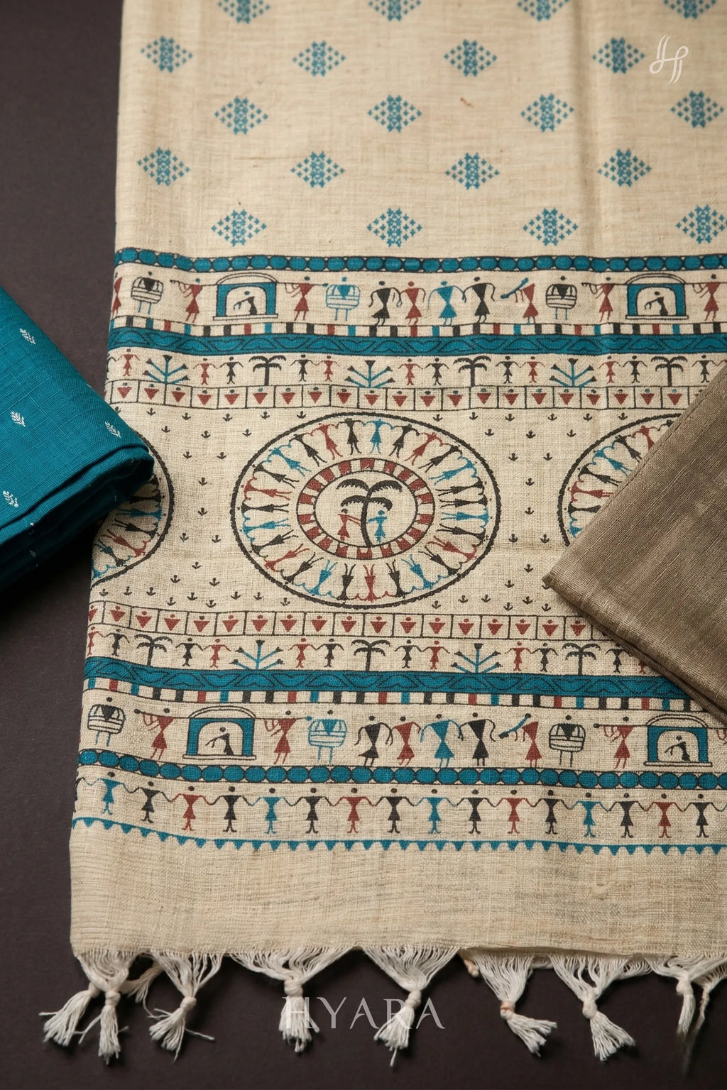 silk Handloom Cotton Unstitched Fabric