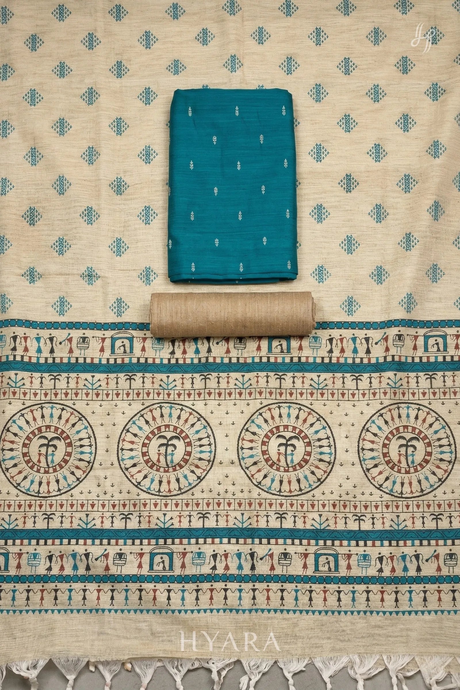silk Handloom Cotton Unstitched Fabric