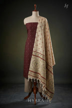 silk Handloom Cotton Unstitched Fabric